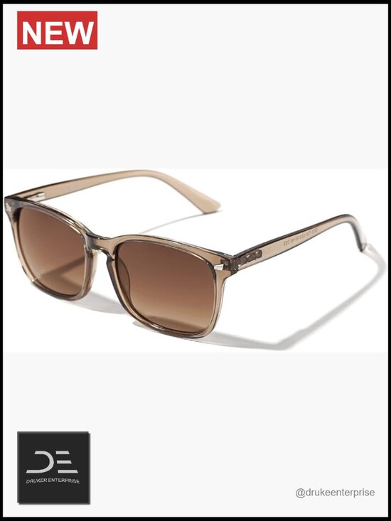Classic Square Frame Polarized Sunglasses UV Protection Unisex Wrap Around main image 6